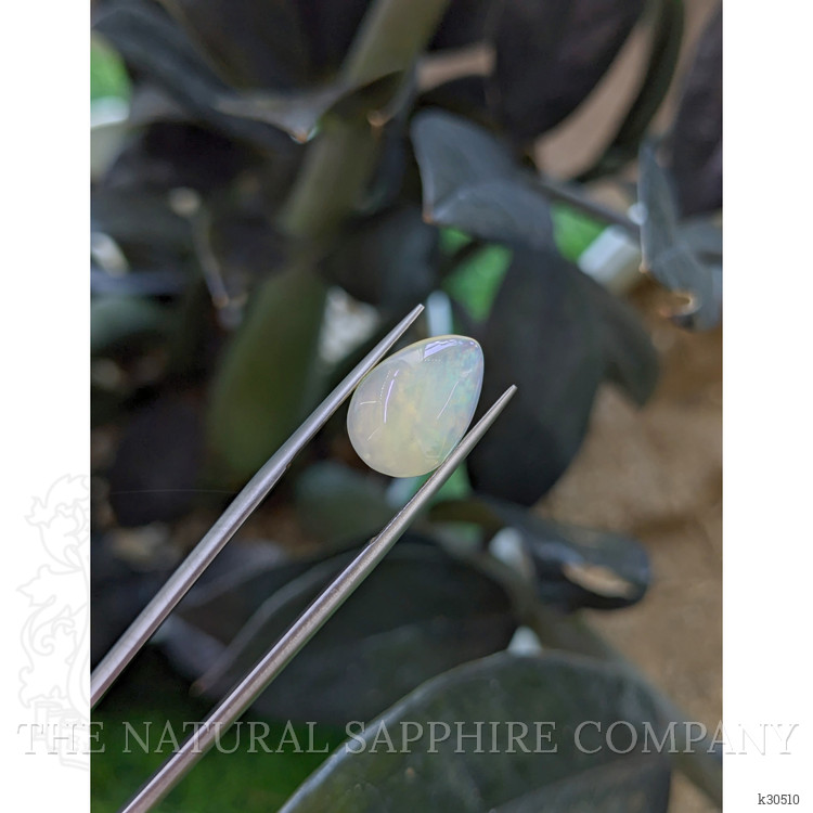 3.12 Ct. Multi Color Cabochon White Opal (Light Opal) from Ethiopia