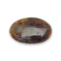 1.67 Ct. Multi Color Cabochon Black Opal (Dark Opal) from Ethiopia Video