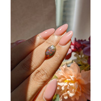 1.67 Ct. Multi Color Cabochon Black Opal (Dark Opal) from Ethiopia Life Style
