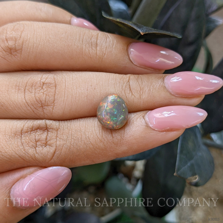 2.77 Ct. Multi Color Cabochon White Opal (Light Opal) from Ethiopia