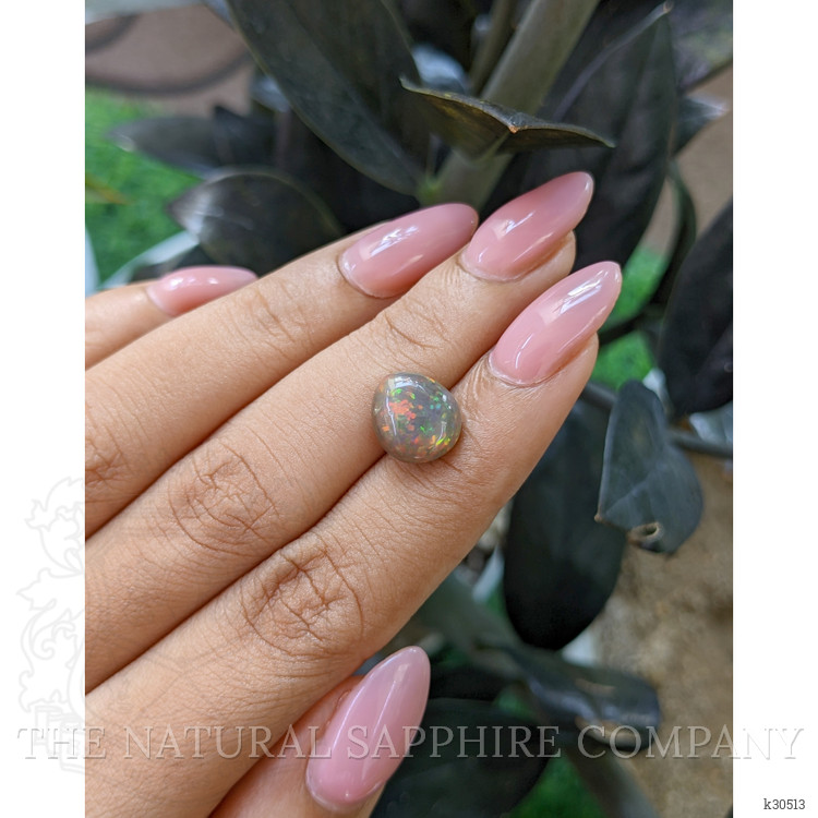 2.77 Ct. Multi Color Cabochon White Opal (Light Opal) from Ethiopia