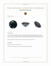 0.65 Ct. Greenish Blue Spinel from Ceylon (Sri Lanka) Appraisal