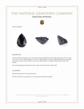 0.79 Ct. Purplish Blue Spinel from Ceylon (Sri Lanka) Appraisal