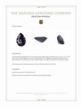 0.53 Ct. Purple Spinel from Ceylon (Sri Lanka) Appraisal