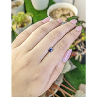 0.63 Ct. Bluish Purple Spinel from Ceylon (Sri Lanka) Life Style