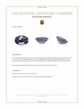 0.66 Ct. Pinkish Purple Spinel from Ceylon (Sri Lanka) Appraisal