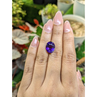 5.85 Ct. Purple Amethyst from Brazil Life Style