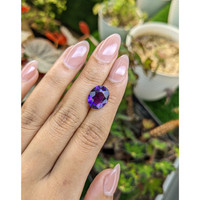 4.65 Ct. Purple Amethyst from Brazil Life Style