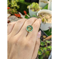 6.85 Ct. Yellowish Green Prasiolite from Brazil Life Style
