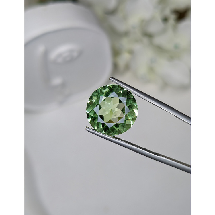 6.85 Ct. Yellowish Green Prasiolite from Brazil