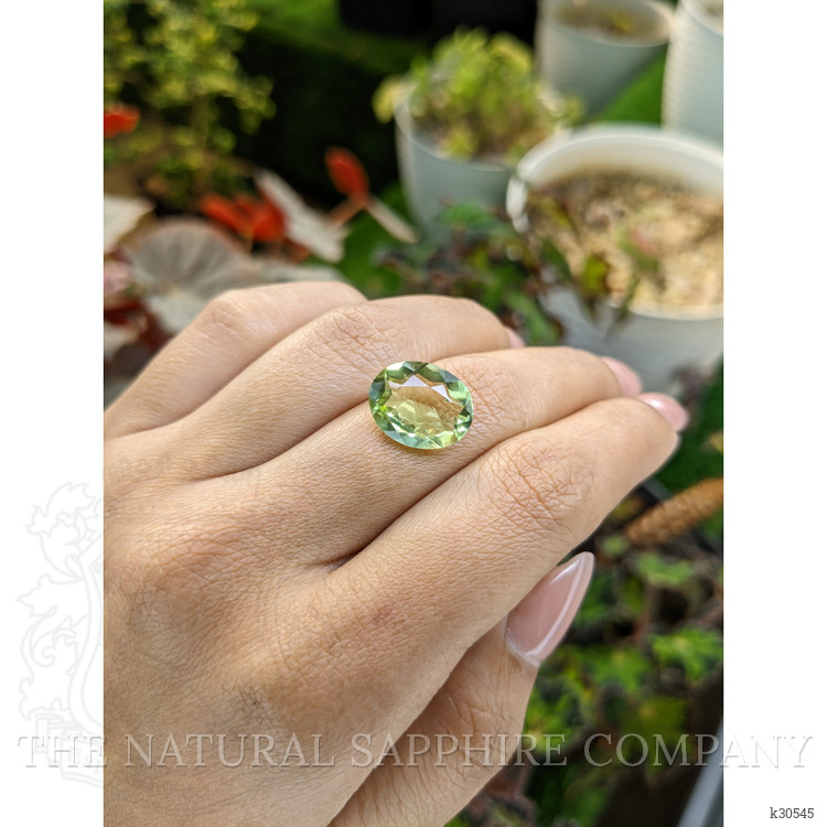 6.00 Ct. Yellowish Green Prasiolite from Brazil