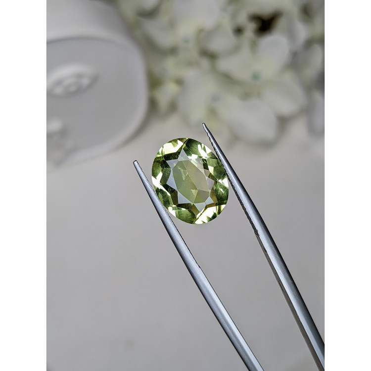 6.00 Ct. Yellowish Green Prasiolite from Brazil