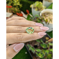 6.00 Ct. Yellowish Green Prasiolite from Brazil Life Style
