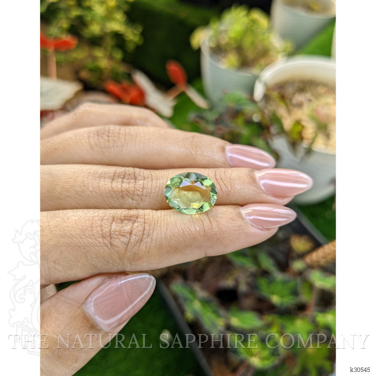 6.00 Ct. Yellowish Green Prasiolite from Brazil