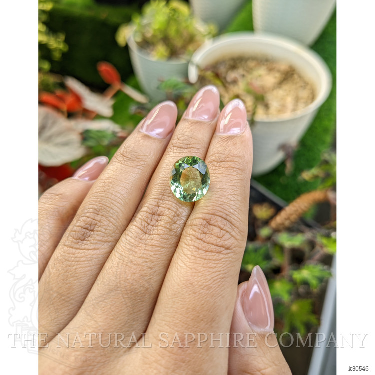 5.77 Ct. Yellowish Green Prasiolite from Brazil