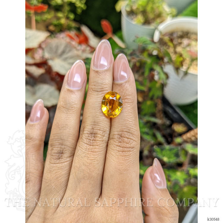 5.14 Ct. Orangish Yellow Citrine from Brazil