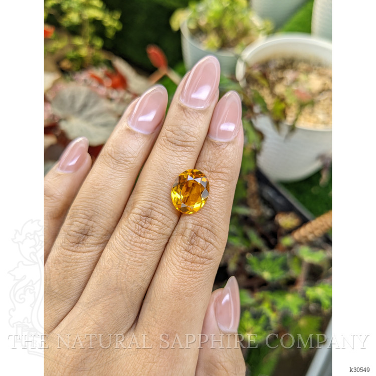 5.10 Ct. Orangish Yellow Citrine from Brazil