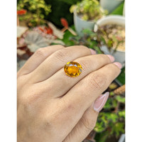 5.10 Ct. Orangish Yellow Citrine from Brazil Life Style