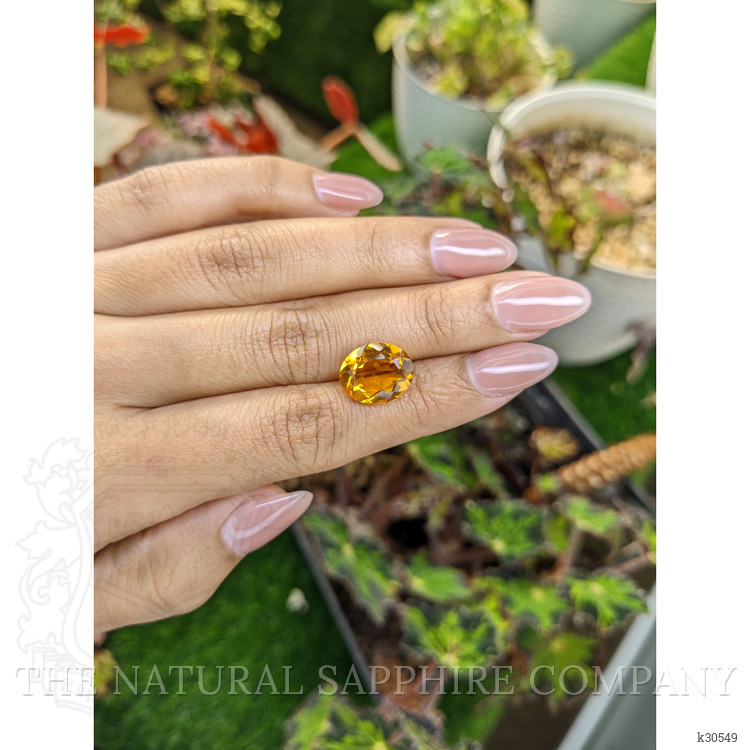 5.10 Ct. Orangish Yellow Citrine from Brazil