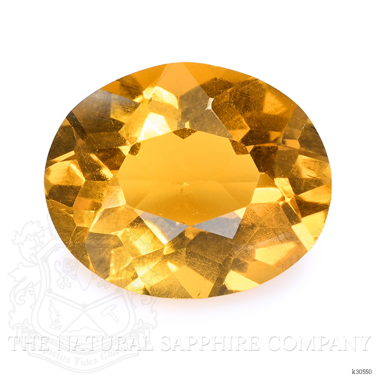 5.51 Ct. Orangish Yellow Citrine from Brazil