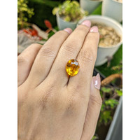 5.51 Ct. Orangish Yellow Citrine from Brazil Life Style