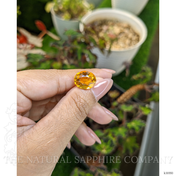 5.51 Ct. Orangish Yellow Citrine from Brazil