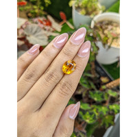 5.51 Ct. Orangish Yellow Citrine from Brazil Life Style