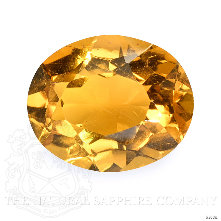 6.03 Ct. Orangish Yellow Citrine from Brazil