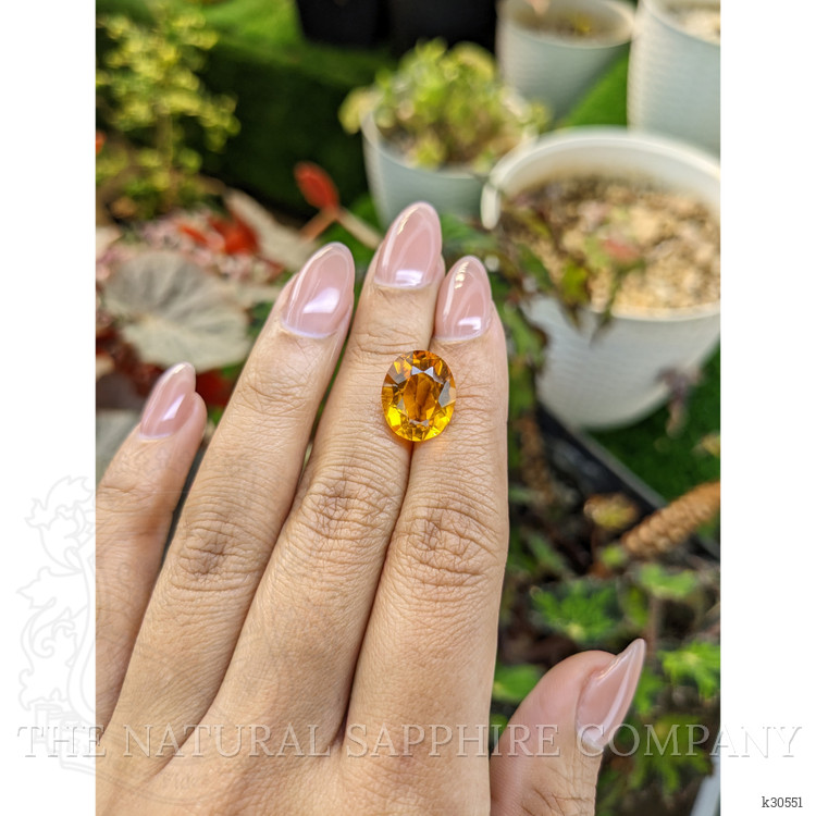 6.03 Ct. Orangish Yellow Citrine from Brazil