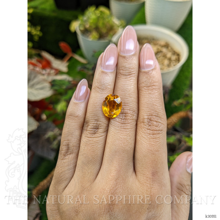 6.03 Ct. Orangish Yellow Citrine from Brazil