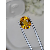 6.03 Ct. Orangish Yellow Citrine from Brazil Life Style