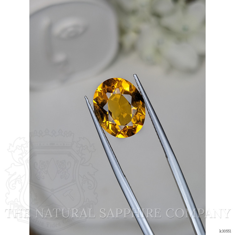 6.03 Ct. Orangish Yellow Citrine from Brazil