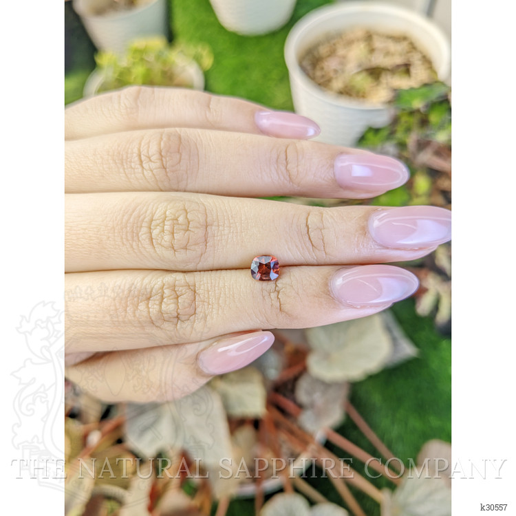0.82 Ct. Orangish Red Garnet from Ceylon (Sri Lanka)