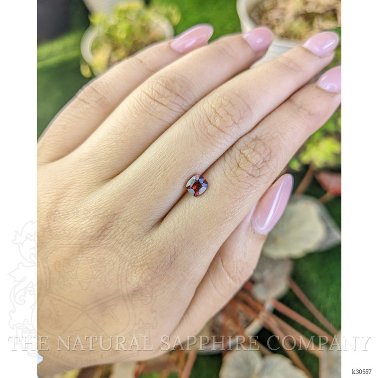 0.82 Ct. Orangish Red Garnet from Ceylon (Sri Lanka)