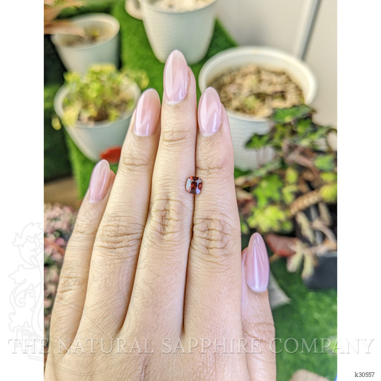 0.82 Ct. Orangish Red Garnet from Ceylon (Sri Lanka)