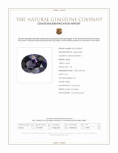 1.03 Ct. Purple Spinel from Ceylon (Sri Lanka) Scan Report