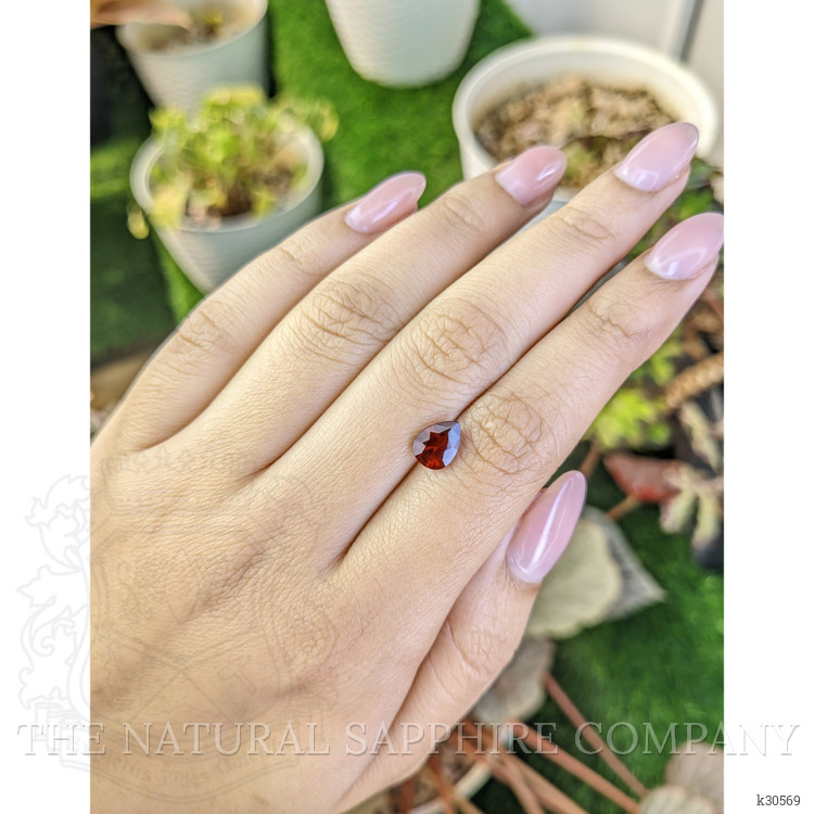 1.43 Ct. Red Garnet from Ceylon (Sri Lanka)