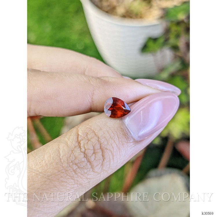 1.43 Ct. Red Garnet from Ceylon (Sri Lanka)