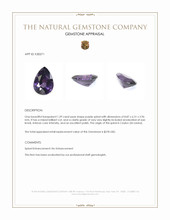 1.39 Ct. Purple Spinel from Ceylon (Sri Lanka) Appraisal