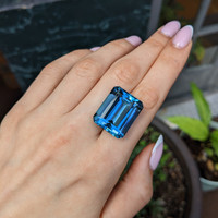 41.07 Ct. Blue Aquamarine from Brazil Life Style