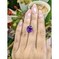 6.60 Ct. Purple Amethyst from Brazil Life Style