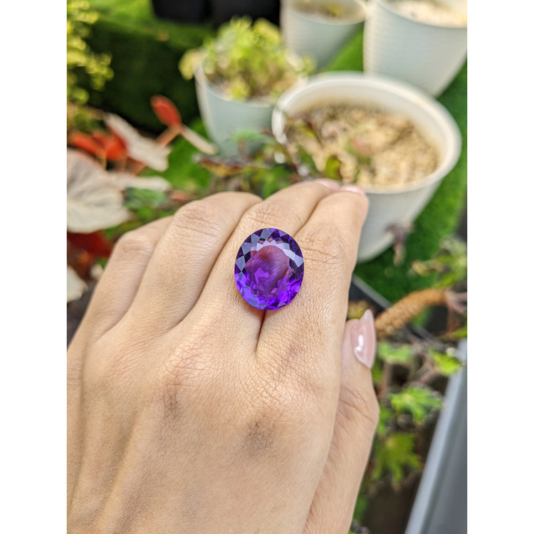 15.20 Ct. Purple Amethyst from Brazil