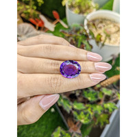 15.20 Ct. Purple Amethyst from Brazil Life Style