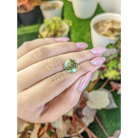 5.73 Ct. Yellowish Green Prasiolite from Brazil Life Style