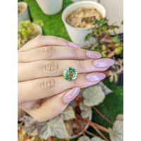 5.53 Ct. Green Prasiolite from Brazil Life Style
