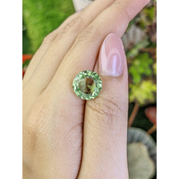 6.08 Ct. Yellowish Green Prasiolite from Brazil Life Style