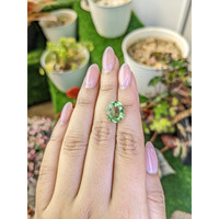 4.98 Ct. Green Prasiolite from Brazil Life Style