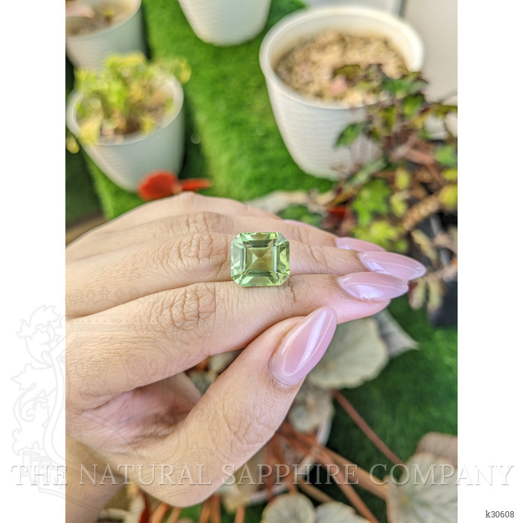 10.74 Ct. Yellowish Green Prasiolite from Brazil