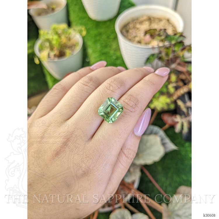 10.74 Ct. Yellowish Green Prasiolite from Brazil