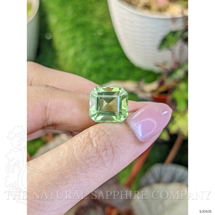 10.74 Ct. Yellowish Green Prasiolite from Brazil
